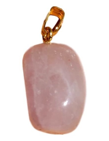 Photo de Pendentif forme libre belière en Quartz rose - encens.business - Boutique ésotérique en ligne - vente de Pendentif forme libr