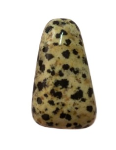 Photo de Pendentif triface percé en Jaspe dalmatien - encens.business - Boutique ésotérique en ligne - vente de Pendentif triface perc
