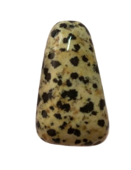 Photo de Pendentif triface percé en Jaspe dalmatien - encens.business - Boutique ésotérique en ligne - vente de Pendentif triface perc