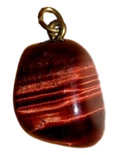 Photo de Pendentif forme libre belière en Oeil de taureau - encens.business - Boutique ésotérique en ligne - vente de Pendentif forme 