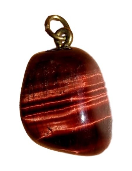 Photo de Pendentif forme libre belière en Oeil de taureau - encens.business - Boutique ésotérique en ligne - vente de Pendentif forme 