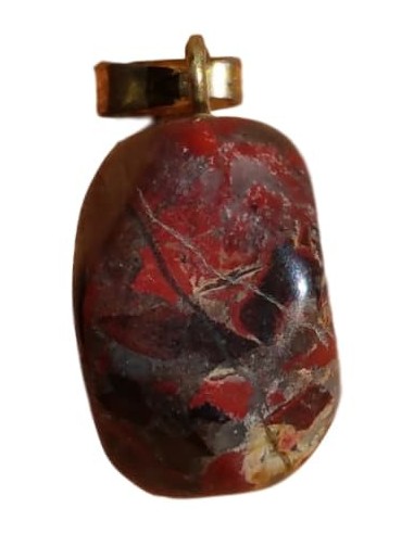 Photo de Pendentif forme libre belière en Jaspe - encens.business - Boutique ésotérique en ligne - vente de Pendentif forme libre beli