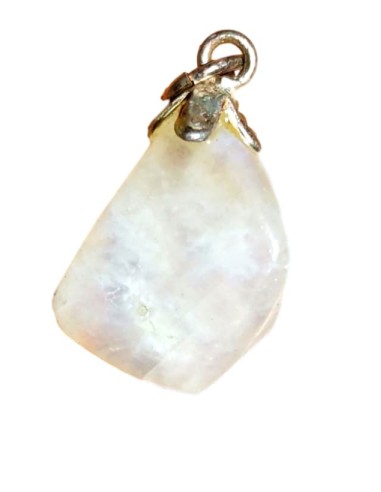 Photo de Pendentif forme libre bélière en sélénite - encens.business - Boutique ésotérique en ligne - vente de Pendentif forme libre b
