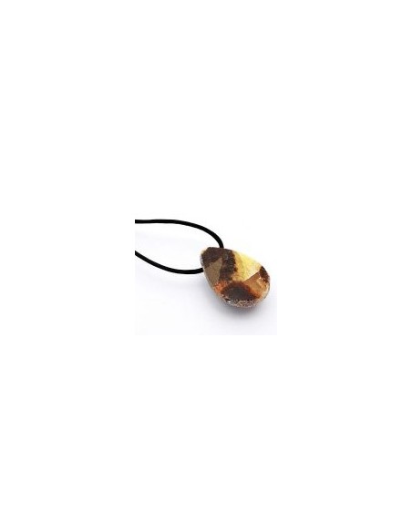 Photo de Pendentif semi poli en jaspe polychrome - encens.business - Boutique ésotérique en ligne - vente de Pendentif semi poli en ja