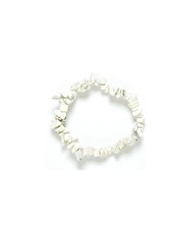 Photo de Bracelet chips howlite - encens.business - Boutique ésotérique en ligne - vente de Bracelet chips howlite