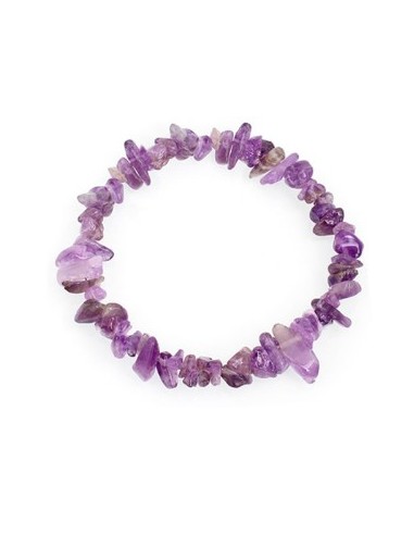 Photo de Bracelet chips améthyste - encens.business - Boutique ésotérique en ligne - vente de Bracelet chips améthyste