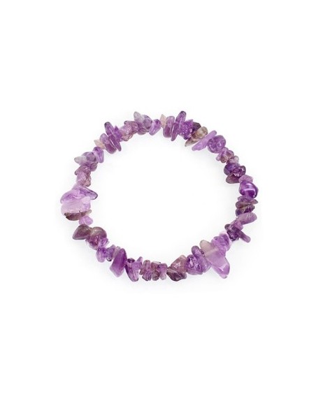 Photo de Bracelet chips améthyste - encens.business - Boutique ésotérique en ligne - vente de Bracelet chips améthyste
