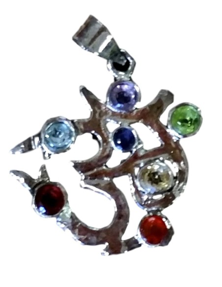 Photo de Pendentif 7 chakras Aum - encens.business - Boutique ésotérique en ligne - vente de Pendentif 7 chakras Aum