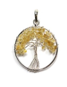 Photo de Pendentif arbre de vie en citrine - encens.business - Boutique ésotérique en ligne - vente de Pendentif arbre de vie en citri