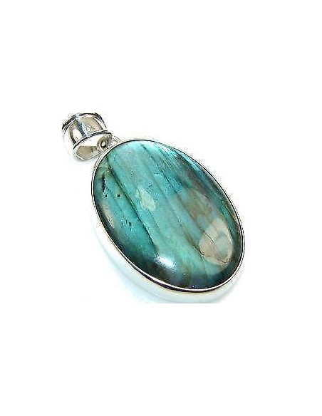 Photo de Pendentif en labradorite cerclé en argent - encens.business - Boutique ésotérique en ligne - vente de Pendentif en labradorit