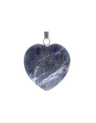 Photo de Pendentif Coeur en sodalite - encens.business - Boutique ésotérique en ligne - vente de Pendentif Coeur en sodalite