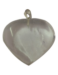 Photo de Pendentif Coeur en cristal de roche - encens.business - Boutique ésotérique en ligne - vente de Pendentif Coeur en cristal de