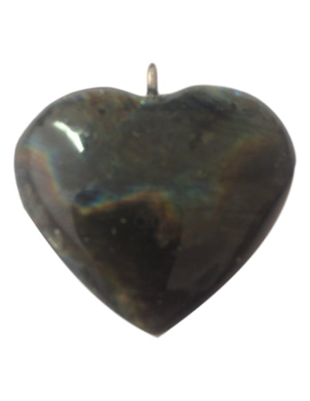 Photo de Pendentif Coeur en labradorite - encens.business - Boutique ésotérique en ligne - vente de Pendentif Coeur en labradorite
