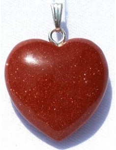 Photo de Pendentif Coeur en pierre de soleil - encens.business - Boutique ésotérique en ligne - vente de Pendentif Coeur en pierre de 