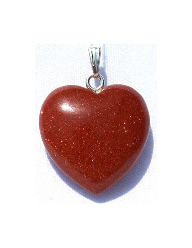 Photo de Pendentif Coeur en pierre de soleil - encens.business - Boutique ésotérique en ligne - vente de Pendentif Coeur en pierre de 