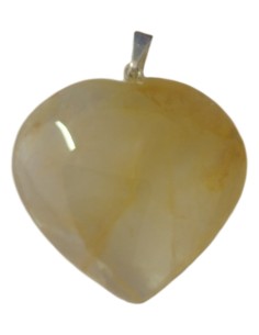 Photo de Pendentif Coeur en quartz citriné - encens.business - Boutique ésotérique en ligne - vente de Pendentif Coeur en quartz citri