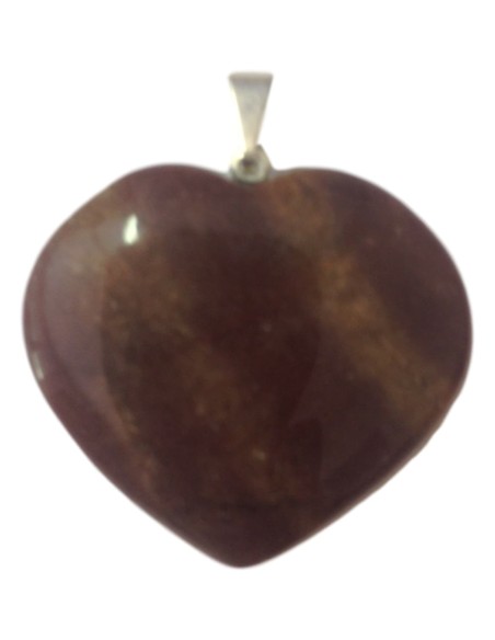 Photo de Pendentif Coeur en jaspe - encens.business - Boutique ésotérique en ligne - vente de Pendentif Coeur en jaspe