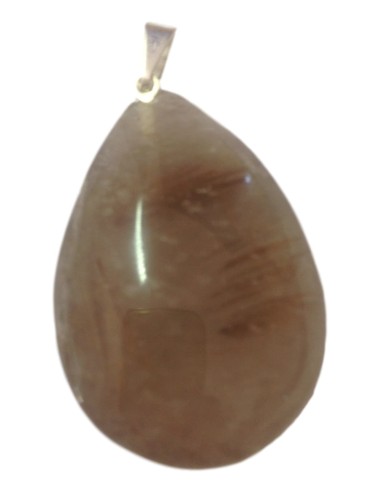 Photo de Pendentif goutte avec bélière en quartz fumé - encens.business - Boutique ésotérique en ligne - vente de Pendentif goutte ave