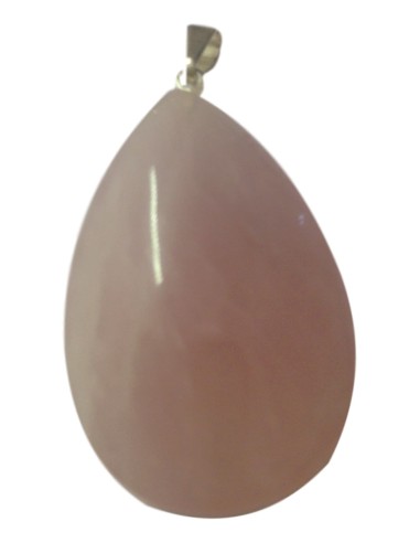 Photo de Pendentif goutte avec bélière en quartz rose - encens.business - Boutique ésotérique en ligne - vente de Pendentif goutte ave