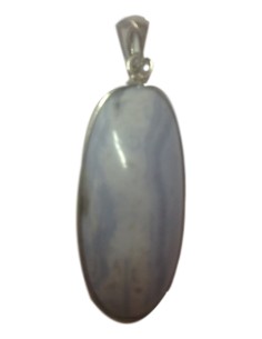 Photo de Pendentif cerclé calcédoine bleu - encens.business - Boutique ésotérique en ligne - vente de Pendentif cerclé calcédoine bleu