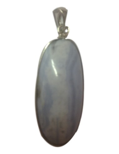 Photo de Pendentif cerclé calcédoine bleu - encens.business - Boutique ésotérique en ligne - vente de Pendentif cerclé calcédoine bleu