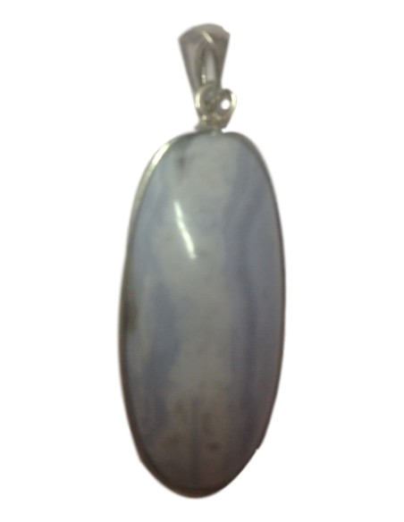 Photo de Pendentif cerclé calcédoine bleu - encens.business - Boutique ésotérique en ligne - vente de Pendentif cerclé calcédoine bleu