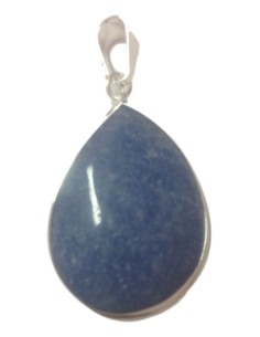 Photo de Pendentif cerclé quartz bleu - encens.business - Boutique ésotérique en ligne - vente de Pendentif cerclé quartz bleu