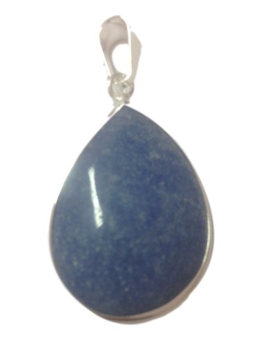 Photo de Pendentif cerclé quartz bleu - encens.business - Boutique ésotérique en ligne - vente de Pendentif cerclé quartz bleu
