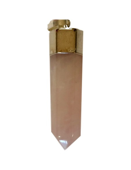 Photo de Pendentif en pointe Quartz rose - encens.business - Boutique ésotérique en ligne - vente de Pendentif en pointe Quartz rose