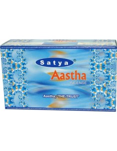 Photo de Boite d'encens 12 étuis de 15 grammes SATYA AASTHA - encens.business - Boutique ésotérique en ligne - vente de Boite d'encens