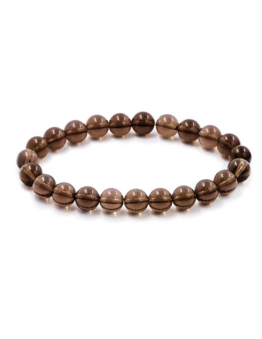 Photo de Bracelet 6 mm en quartz fumé - encens.business - Boutique ésotérique en ligne - vente de Bracelet 6 mm en quartz fumé