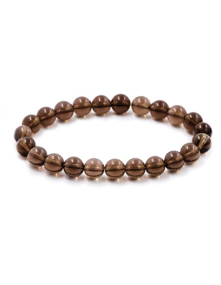 Photo de Bracelet 6 mm en quartz fumé - encens.business - Boutique ésotérique en ligne - vente de Bracelet 6 mm en quartz fumé