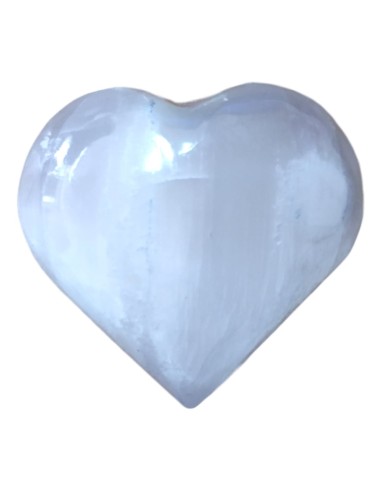 Photo de Coeur sélénite 6 cm - encens.business - Boutique ésotérique en ligne - vente de Coeur sélénite 6 cm