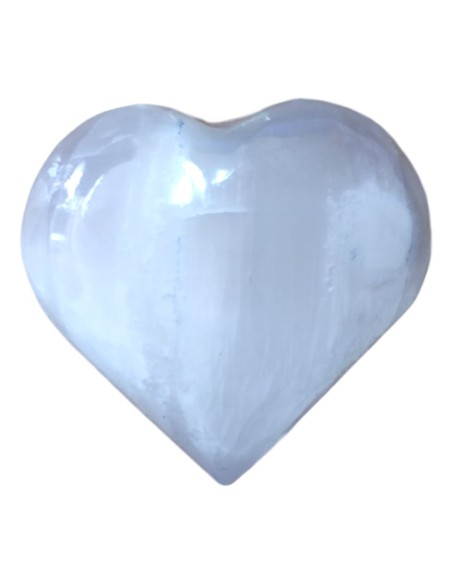 Photo de Coeur sélénite 6 cm - encens.business - Boutique ésotérique en ligne - vente de Coeur sélénite 6 cm