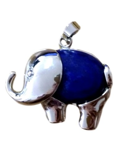 Photo de Pendentif éléphant en lapis lazuli - encens.business - Boutique ésotérique en ligne - vente de Pendentif éléphant en lapis la
