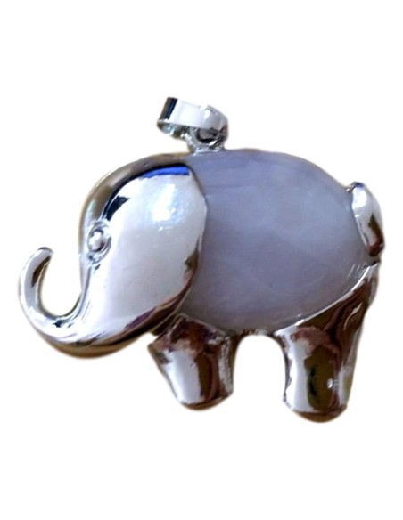 Photo de Pendentif éléphant en quartz rose - encens.business - Boutique ésotérique en ligne - vente de Pendentif éléphant en quartz ro