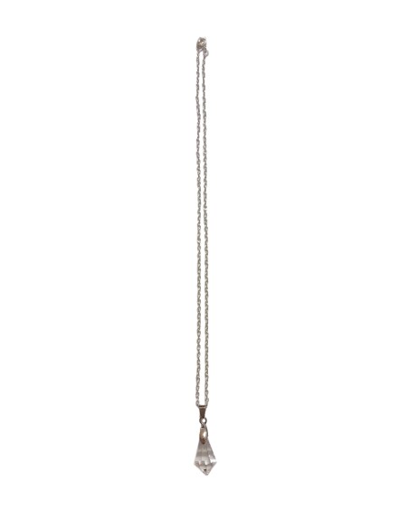 Photo de Pendentif en pointe faceté en cristal de roche avec sa chaine argentée - encens.business - Boutique ésotérique en ligne - ven