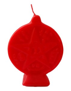 Photo de Bougie pentagramme rouge - encens.business - Boutique ésotérique en ligne - vente de Bougie pentagramme rouge