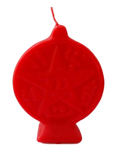 Photo de Bougie pentagramme rouge - encens.business - Boutique ésotérique en ligne - vente de Bougie pentagramme rouge