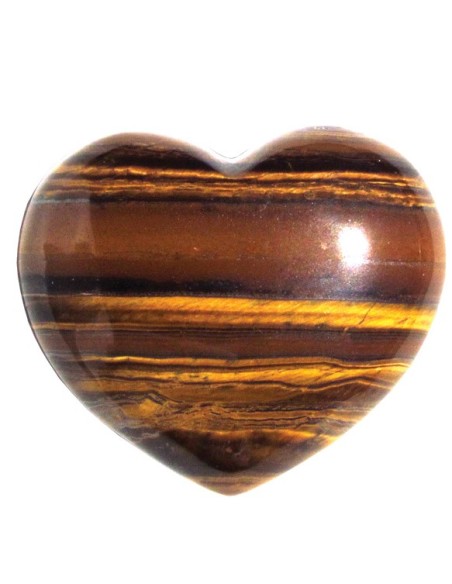 Photo de Coeur en oeil de tigre  4cm - encens.business - Boutique ésotérique en ligne - vente de Coeur en oeil de tigre  4cm
