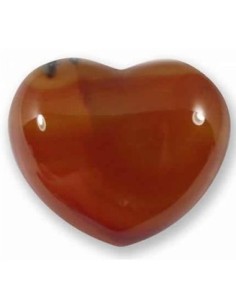 Photo de Coeur en cornaline 4cm - encens.business - Boutique ésotérique en ligne - vente de Coeur en cornaline 4cm