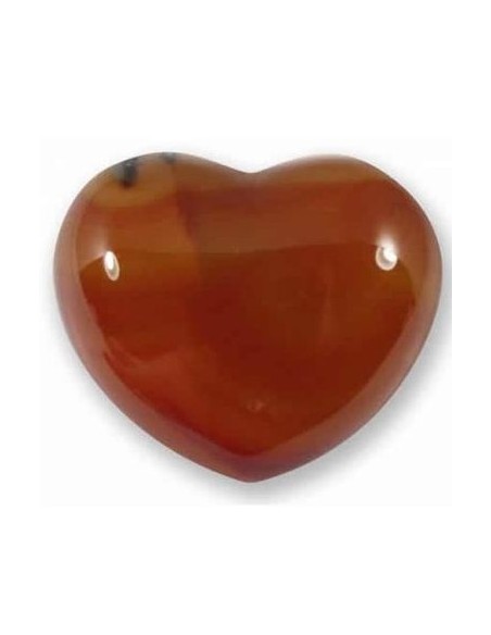 Photo de Coeur en cornaline 4cm - encens.business - Boutique ésotérique en ligne - vente de Coeur en cornaline 4cm