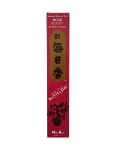 Photo de Encens Japonais MORNING STAR Rose - encens.business - Boutique ésotérique en ligne - vente de Encens Japonais MORNING STAR Ro