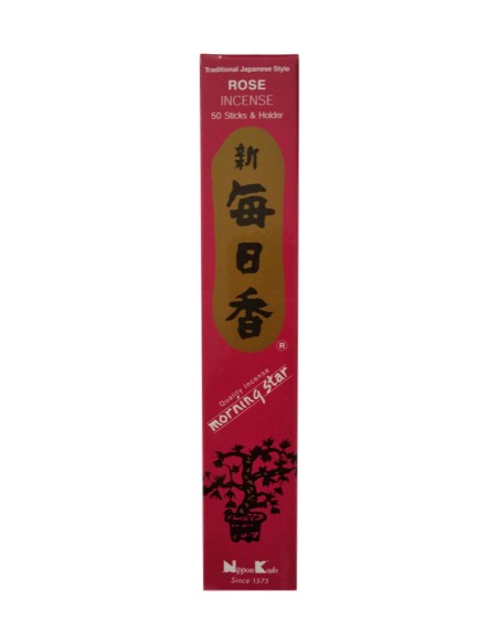 Photo de Encens Japonais MORNING STAR Rose - encens.business - Boutique ésotérique en ligne - vente de Encens Japonais MORNING STAR Ro