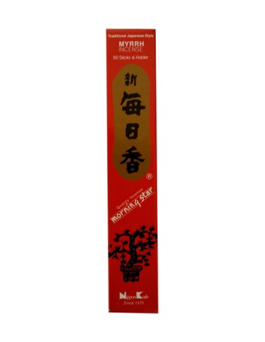 Photo de Encens Japonais MORNING STAR Myrrhe - encens.business - Boutique ésotérique en ligne - vente de Encens Japonais MORNING STAR 