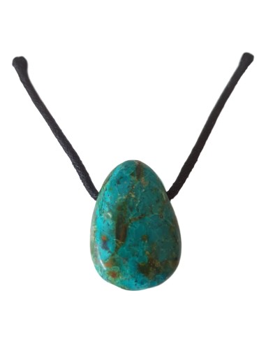 Photo de Pendentif percé en Chrysocolle - encens.business - Boutique ésotérique en ligne - vente de Pendentif percé en Chrysocolle
