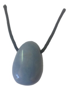 Photo de Pendentif percé en angelite - encens.business - Boutique ésotérique en ligne - vente de Pendentif percé en angelite