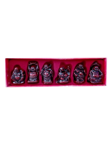 Photo de Coffret de 6 bouddhas rieurs - encens.business - Boutique ésotérique en ligne - vente de Coffret de 6 bouddhas rieurs