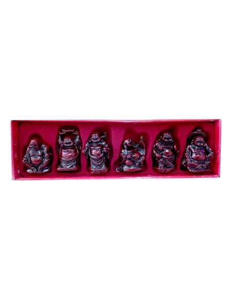 Photo de Coffret de 6 bouddhas rieurs - encens.business - Boutique ésotérique en ligne - vente de Coffret de 6 bouddhas rieurs