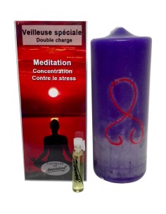 Photo de Bougie ésotérique Mariano "double charge" Méditation - encens.business - Boutique ésotérique en ligne - vente de Bougie ésoté